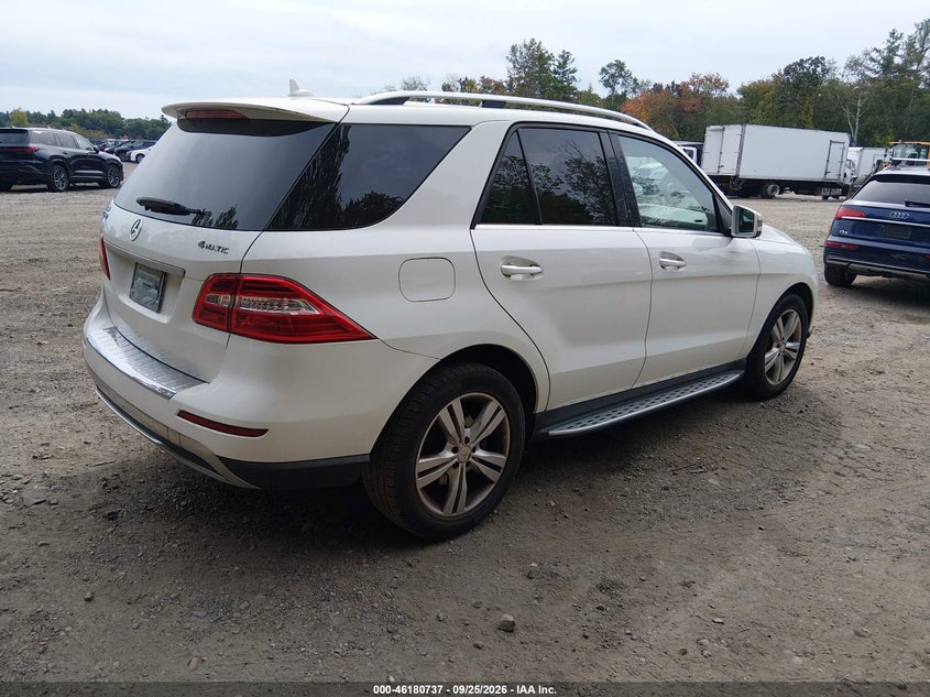 Vin: 4jgda5hb5ea370939, lot: 46680597, mercedes-benz ml 350 4matic 20144