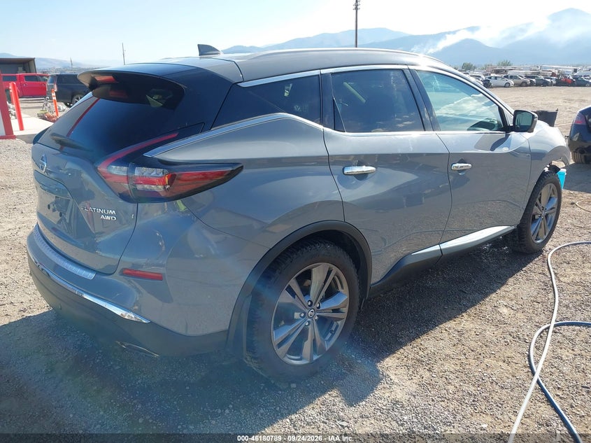 Vin: 5n1az2ds3mc126113, lot: 46680649, nissan murano platinum intelligent awd 20214