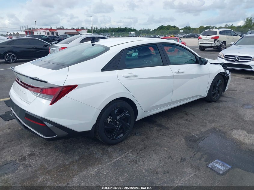 Vin: kmhlm4dg7tu133203, lot: 46680657, hyundai elantra sel sport 20264