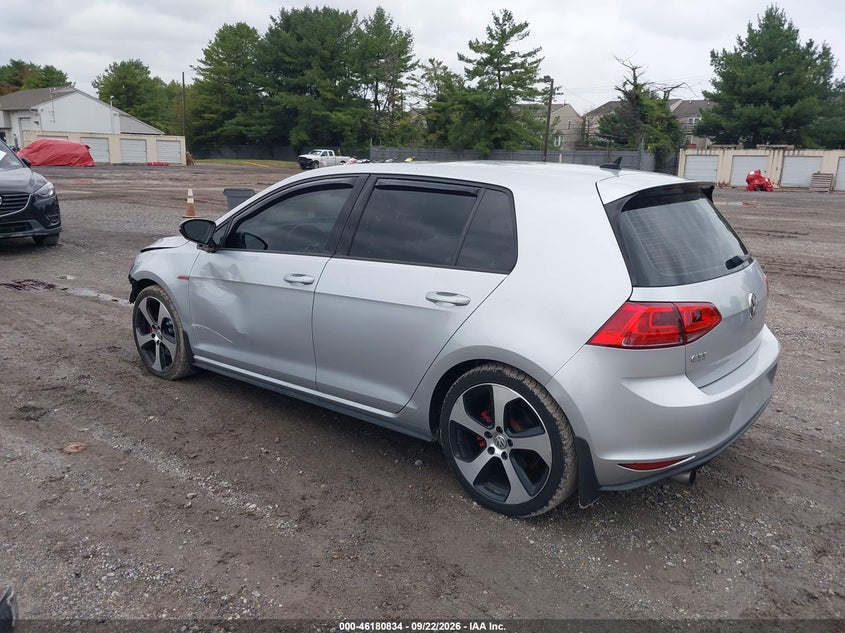 Vin: 3vw5t7au5gm019705, lot: 46680694, volkswagen golf gti se 4-door 20163