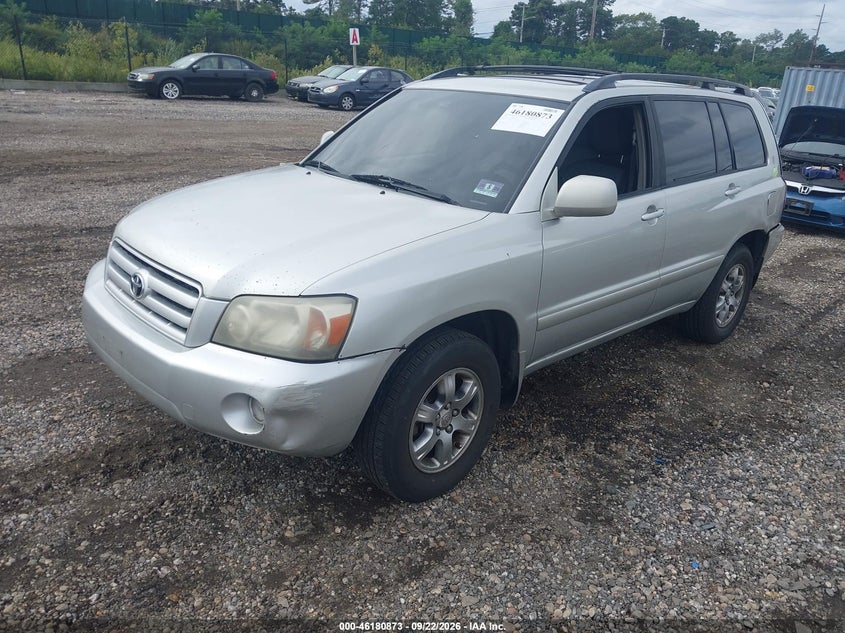 2004 Toyota Highlander, Перед і зад, IAAI, VIN JTEEP21AX40048515 — фото 2
