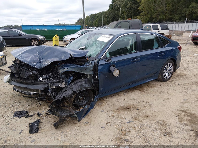 Vin: 2hgfe2f25th571355, lot: 46680744, honda civic lx 20262