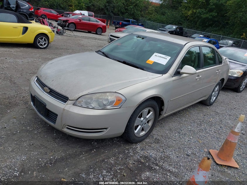 2008 Chevrolet Impala, Стихія, IAAI, VIN 2G1WT58K181326788 — фото 2