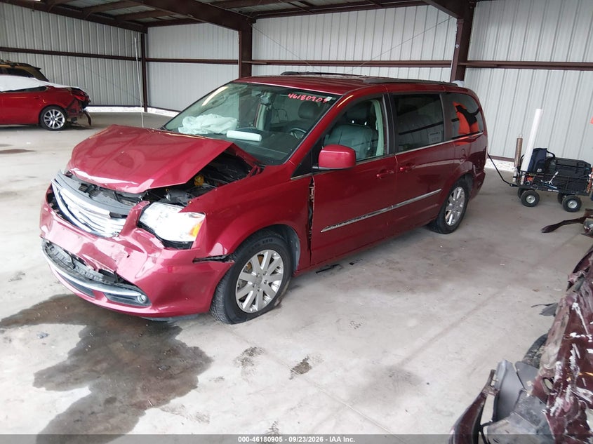 Vin: 2c4rc1bg7gr148273, lot: 46680765, chrysler town & country touring 20162