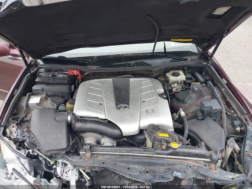 LEXUS GS 430 2001 VIN JT8BL69S410004222