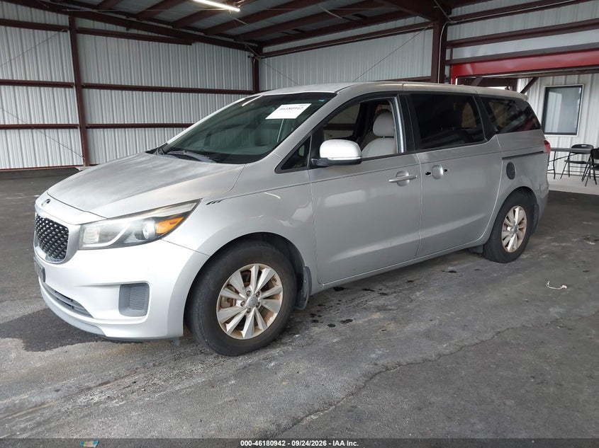 Vin: kndma5c15f6081082, lot: 46680802, kia sedona l 20152