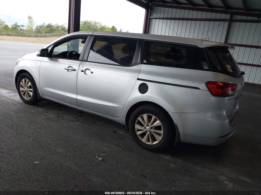 Vin: kndma5c15f6081082, lot: 46680802, kia sedona l 20153