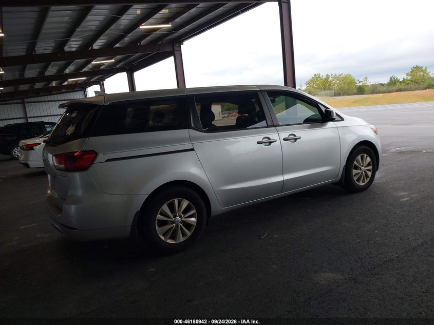 Vin: kndma5c15f6081082, lot: 46680802, kia sedona l 20154