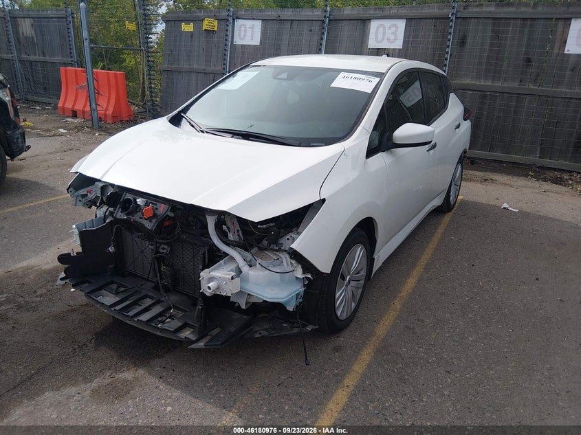 Vin: 1n4az1bvxsc563282, lot: 46680836, nissan leaf s 20252