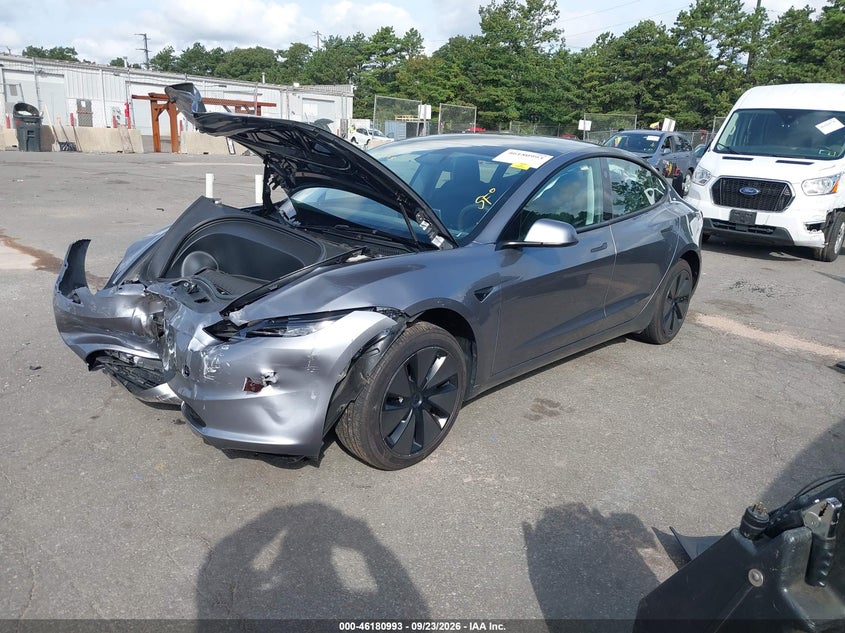 Vin: 5yj3e1ea7sf908956, lot: 46680852, tesla model 3 long range rear-wheel drive/standard rear-wheel drive 20252