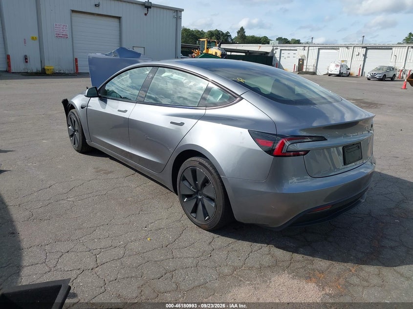 Vin: 5yj3e1ea7sf908956, lot: 46680852, tesla model 3 long range rear-wheel drive/standard rear-wheel drive 20253