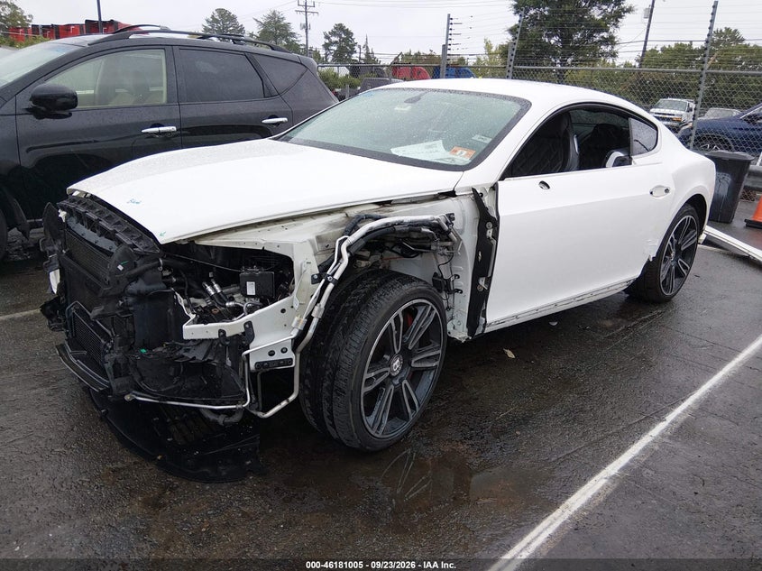 Vin: scbft7za0dc085869, lot: 46680865, bentley continental gt v8 20132