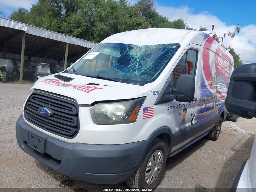 2017 Ford Transit, Удар спереду, IAAI, VIN 1FTYR2CM7HKA30518 — фото 2