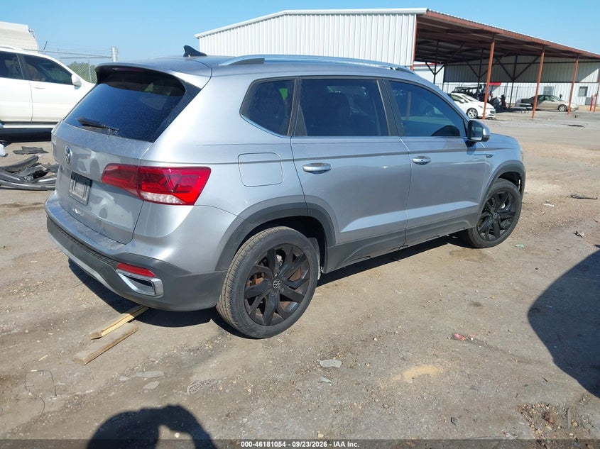 Vin: 3vvex7b22pm305971, lot: 46680914, volkswagen taos 1.5t se 20234
