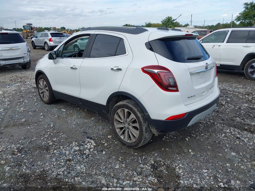 Vin: kl4cjcsbxhb013567, lot: 46680920, buick encore essence 20173