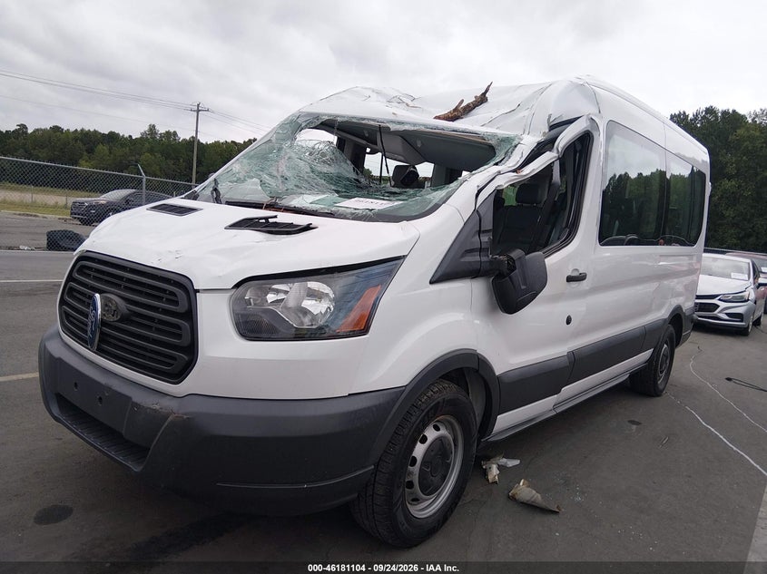 Vin: 1fbax2cm4jka17646, lot: 46680964, ford transit-350 xl 20182