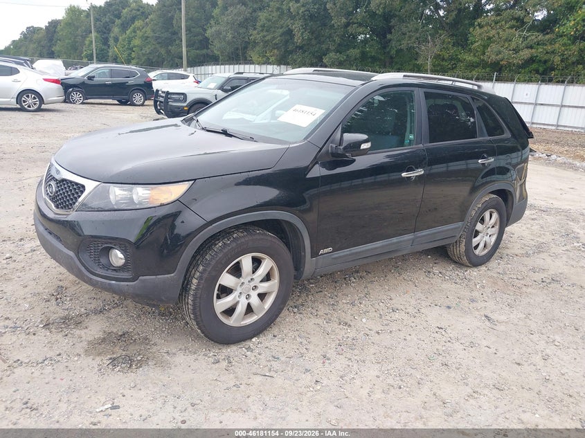 Vin: 5xyktda6xcg188325, lot: 46681014, kia sorento lx 20122