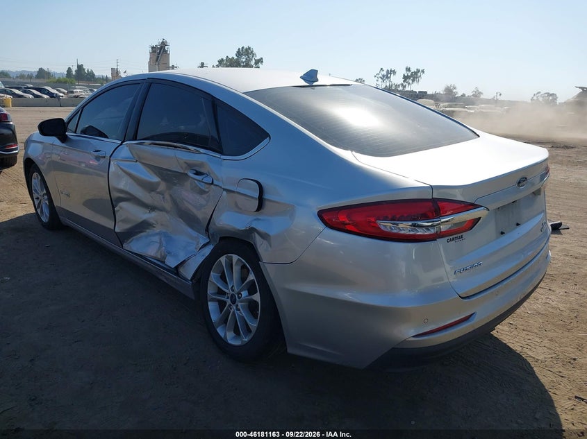 Vin: 3fa6p0lu8kr119752, lot: 46681023, ford fusion hybrid se 20193