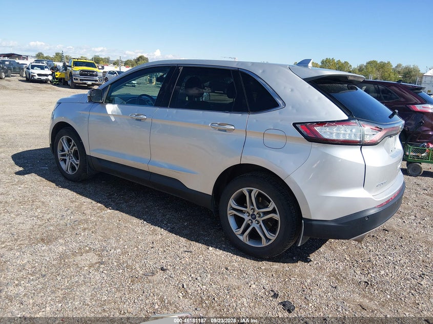 Vin: 2fmtk4k95fbb13469, lot: 46681047, ford edge titanium 20153