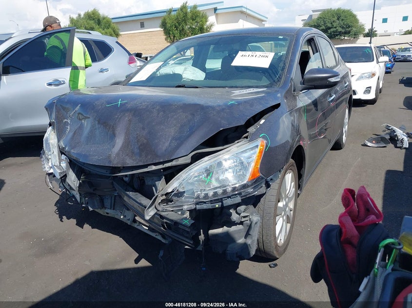 Vin: 3n1ab7ap4dl617643, lot: 46681068, nissan sentra sl 20132