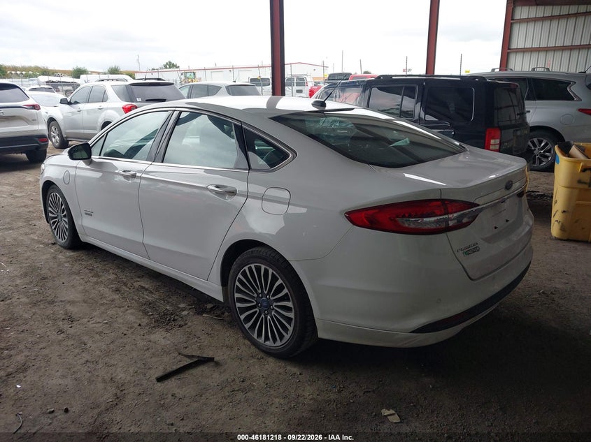 Vin: 3fa6p0pu4jr287073, lot: 46681078, ford fusion energi se luxury 20183