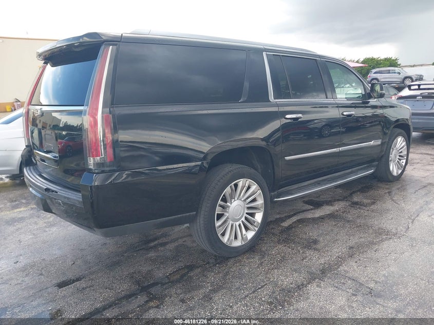 Vin: 1gys3skj8fr544049, lot: 46681086, cadillac escalade esv luxury 20154