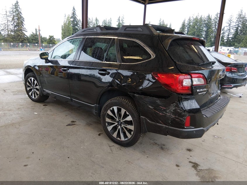 Vin: 4s4bsencxh3405601, lot: 46681093, subaru outback 3.6r limited 20173