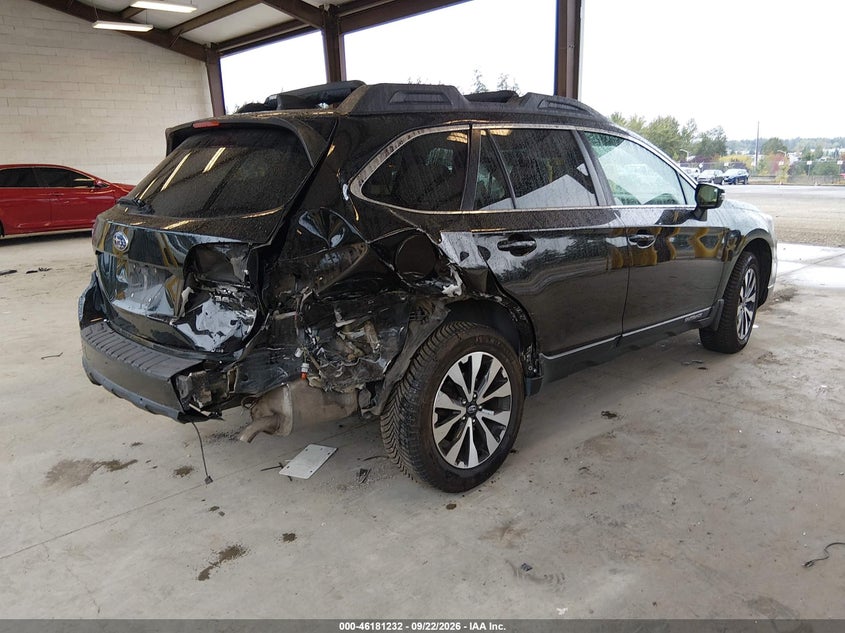 Vin: 4s4bsencxh3405601, lot: 46681093, subaru outback 3.6r limited 20174