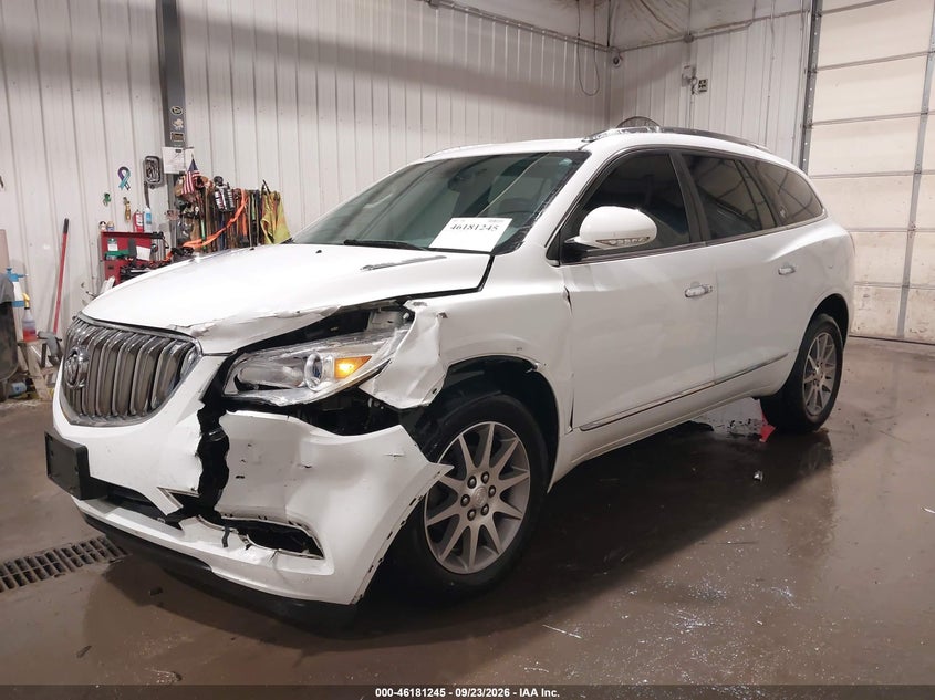 Vin: 5gakrbkdxgj308938, lot: 46681106, buick enclave leather 20162
