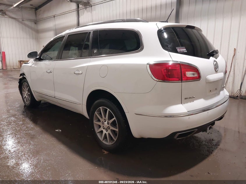 Vin: 5gakrbkdxgj308938, lot: 46681106, buick enclave leather 20163