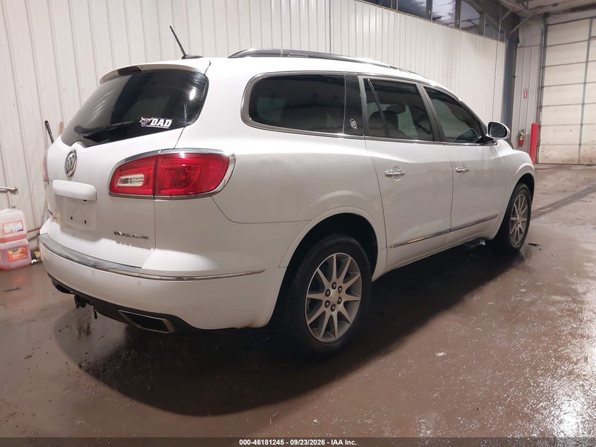 Vin: 5gakrbkdxgj308938, lot: 46681106, buick enclave leather 20164