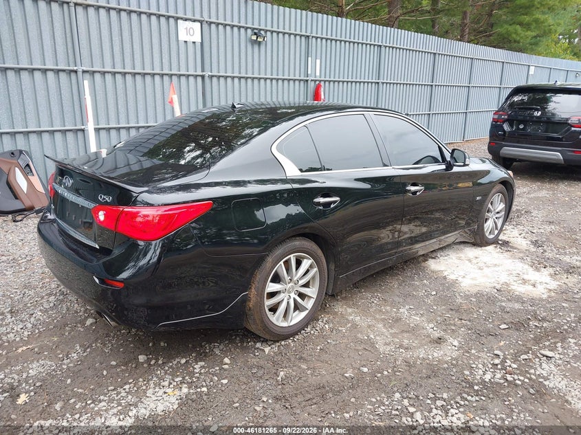 Vin: jn1ev7arxgm345748, lot: 46681125, infiniti q50 3.0t premium 20164