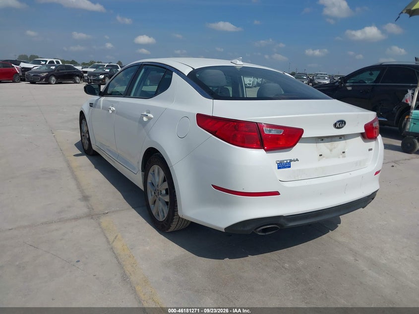 Vin: knagm4a7xf5617646, lot: 46681132, kia optima lx 20153