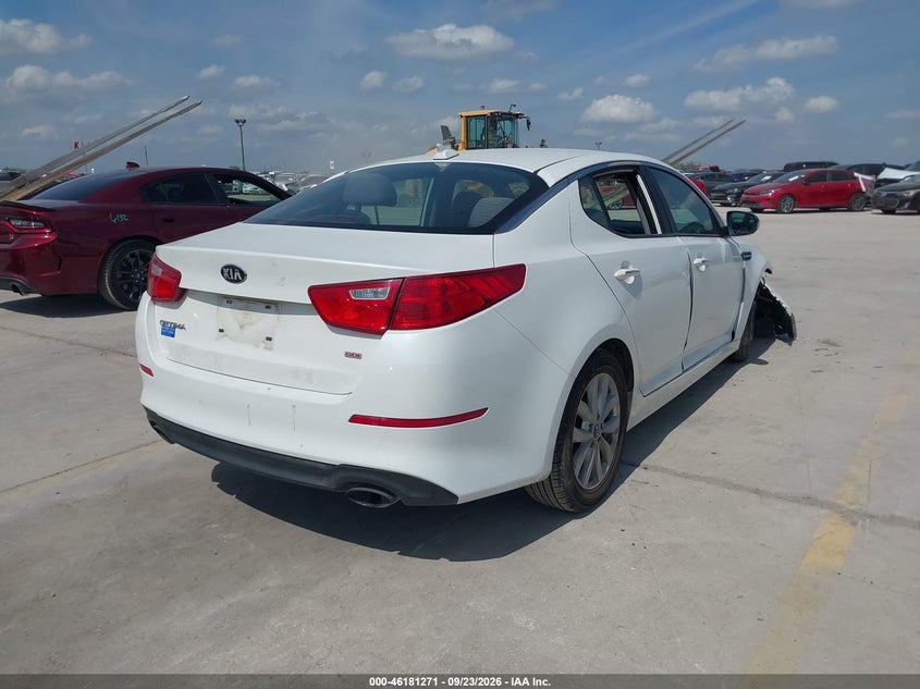 Vin: knagm4a7xf5617646, lot: 46681132, kia optima lx 20154