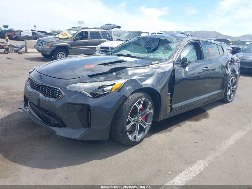 Vin: knae35lc8k6045085, lot: 46681152, kia stinger gt 20192
