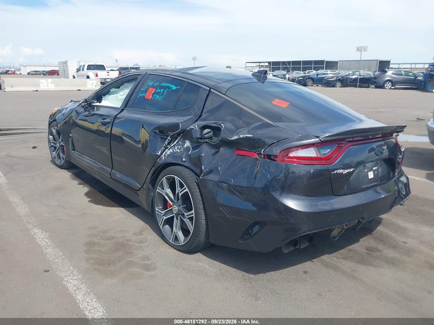Vin: knae35lc8k6045085, lot: 46681152, kia stinger gt 20193