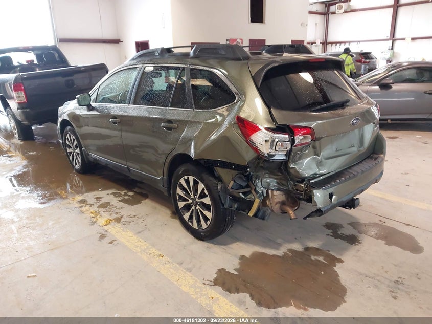 Vin: 4s4bsbnc3g3282706, lot: 46681162, subaru outback 2.5i limited 20163