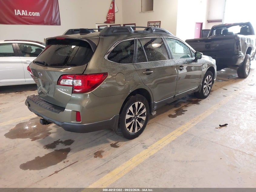 Vin: 4s4bsbnc3g3282706, lot: 46681162, subaru outback 2.5i limited 20164