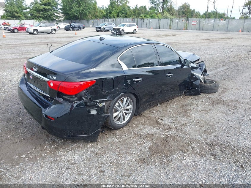 Vin: jn1cv7ar7hm680099, lot: 46681175, infiniti q50 2.0t premium 20174