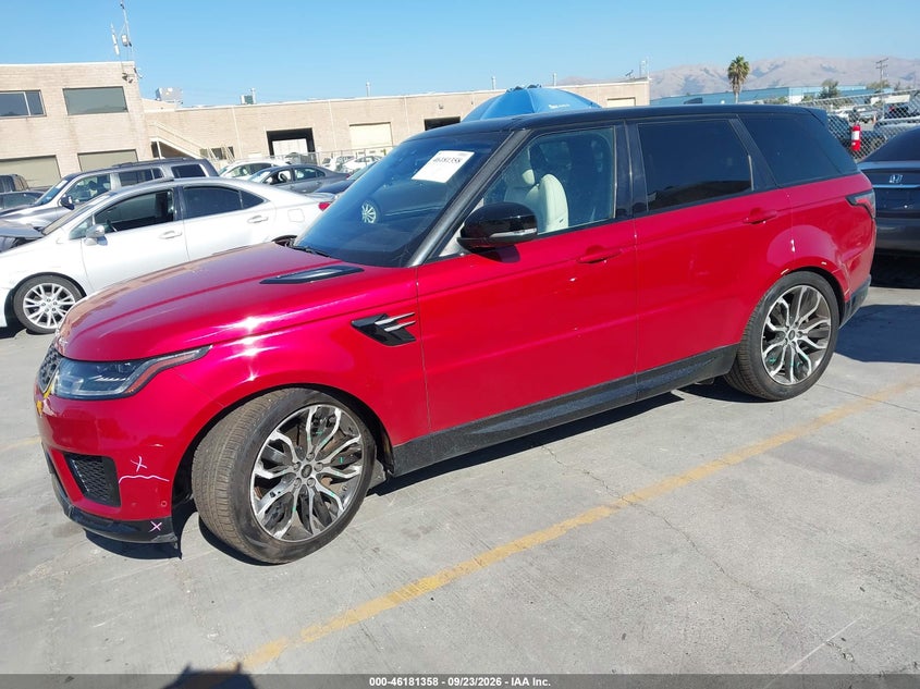 Vin: salwr2su7la701766, lot: 46681217, land rover range rover sport hse mhev 20202