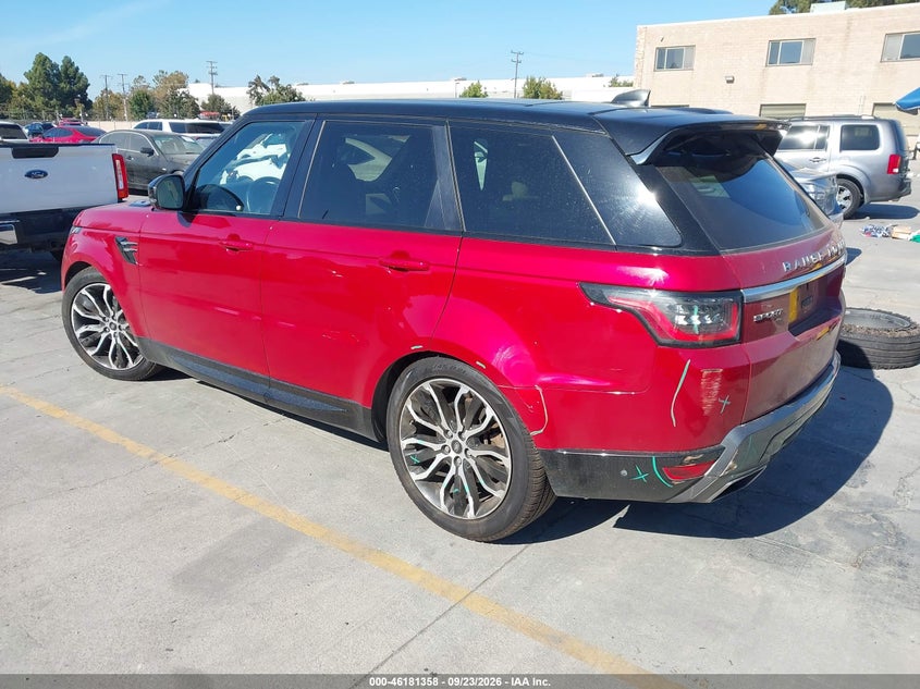 Vin: salwr2su7la701766, lot: 46681217, land rover range rover sport hse mhev 20203