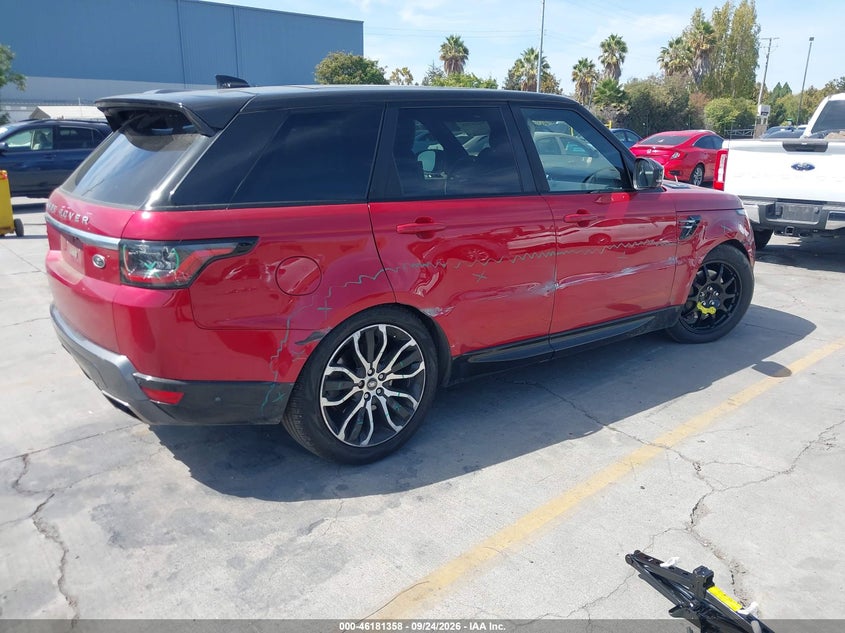 Vin: salwr2su7la701766, lot: 46681217, land rover range rover sport hse mhev 20204