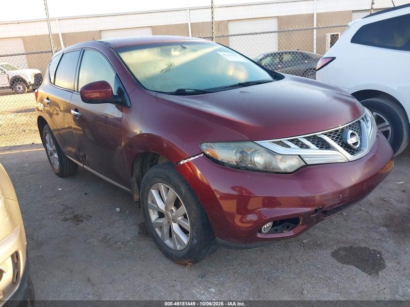 Vin: jn8az1muxcw115417, lot: 46681309, nissan murano s 20121