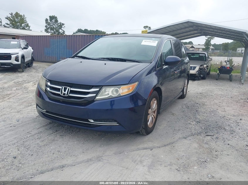 Vin: 5fnrl5h6xfb059197, lot: 46681355, honda odyssey ex-l 20152