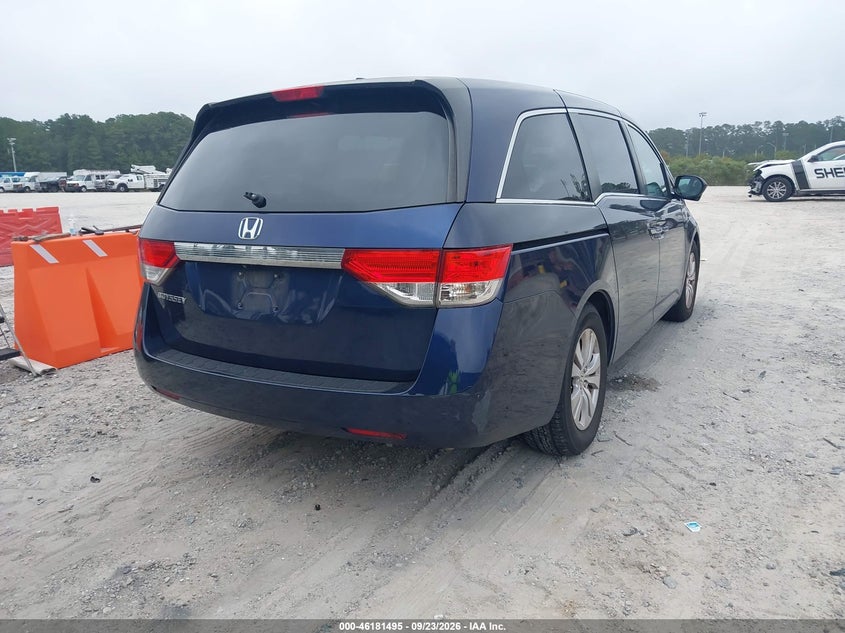 Vin: 5fnrl5h6xfb059197, lot: 46681355, honda odyssey ex-l 20154