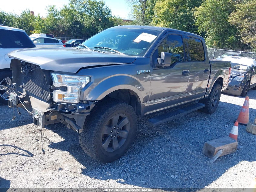 2017 Ford F-150 Xlt, Front End, IAAI, VIN 1FTEW1E80HKD11386 — photo 2