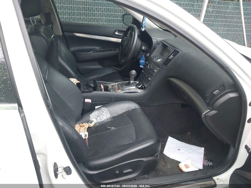 INFINITI G25X 2012 VIN JN1DV6AR8CM862515