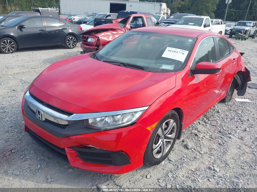 2017 Honda Civic, Удар ззаду, IAAI, VIN 2HGFC2F56HH532443 — фото 2