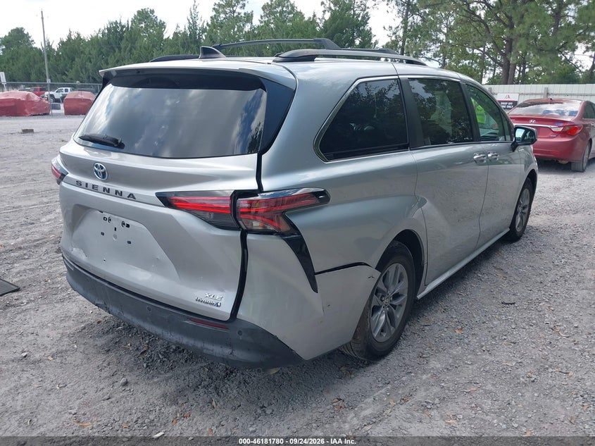 Vin: 5tdjrkec2ms066478, lot: 46681640, toyota sienna xle 20214