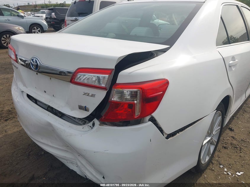 TOYOTA CAMRY HYBRID 2013 VIN 4T1BD1FK5DU066906